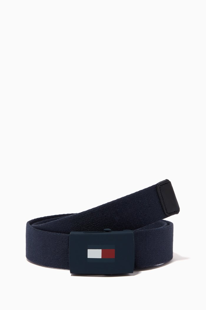 

Signature Webbing Strap Belt, Blue