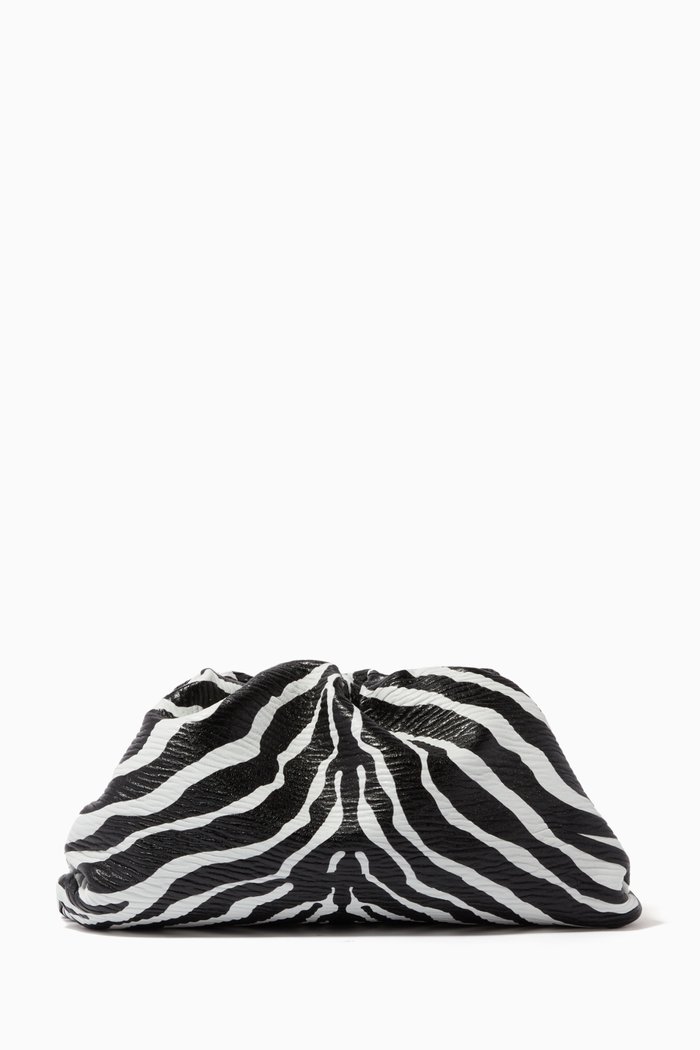 

The Pouch in Zebra Print Nappa, Multicolour