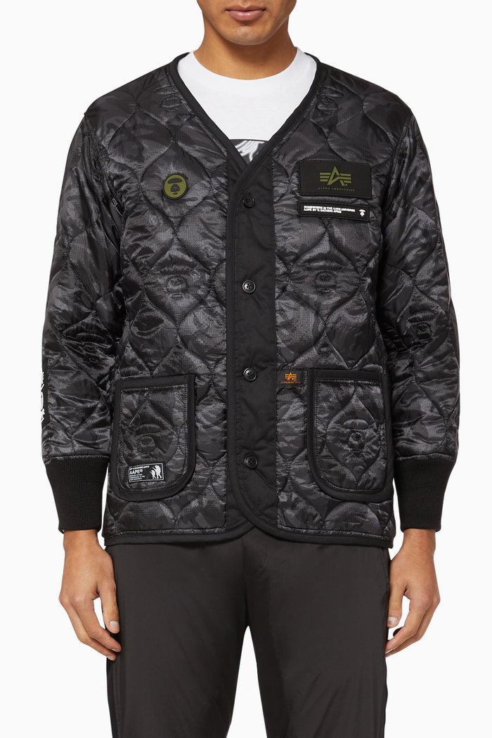 

x Alpha Industries M-65 Defender Liner Jacket, Black