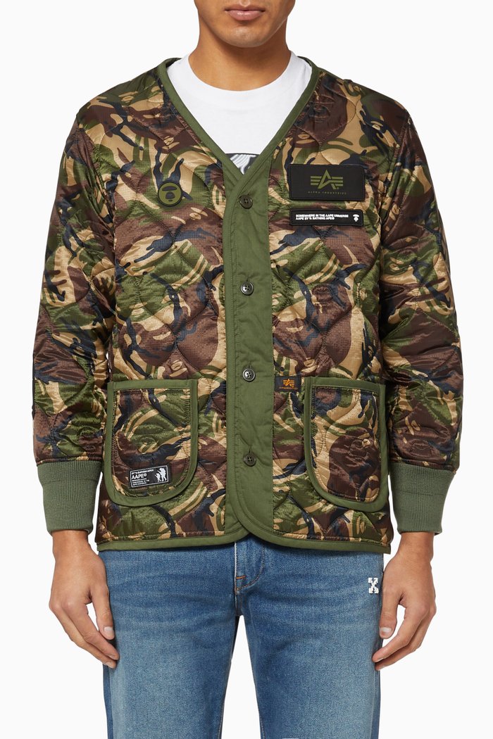 

x Alpha Industries M-65 Defender Liner Jacket, Green