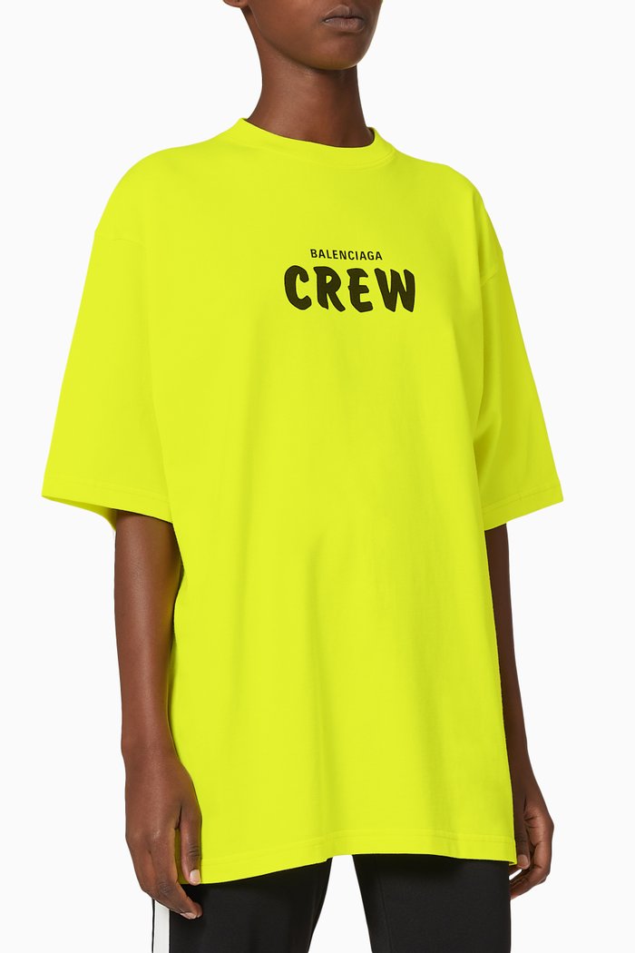 

Crew Large Fit T-Shirt in Organic Cotton, Black