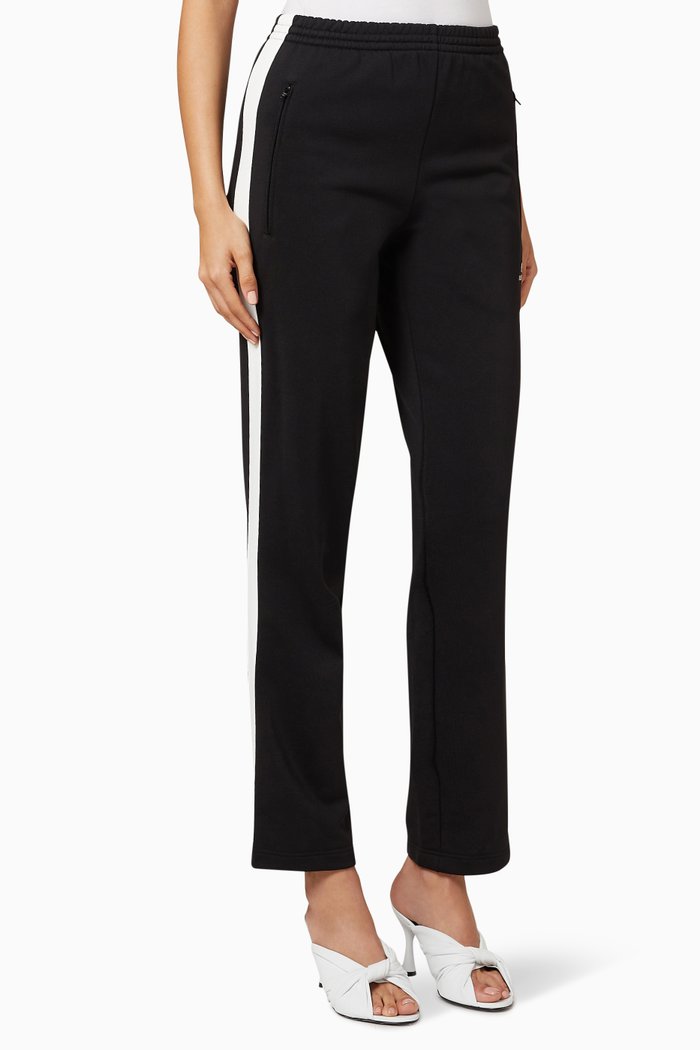 

Cropped Tracksuit Pants in Terry Cotton Jersey, Black