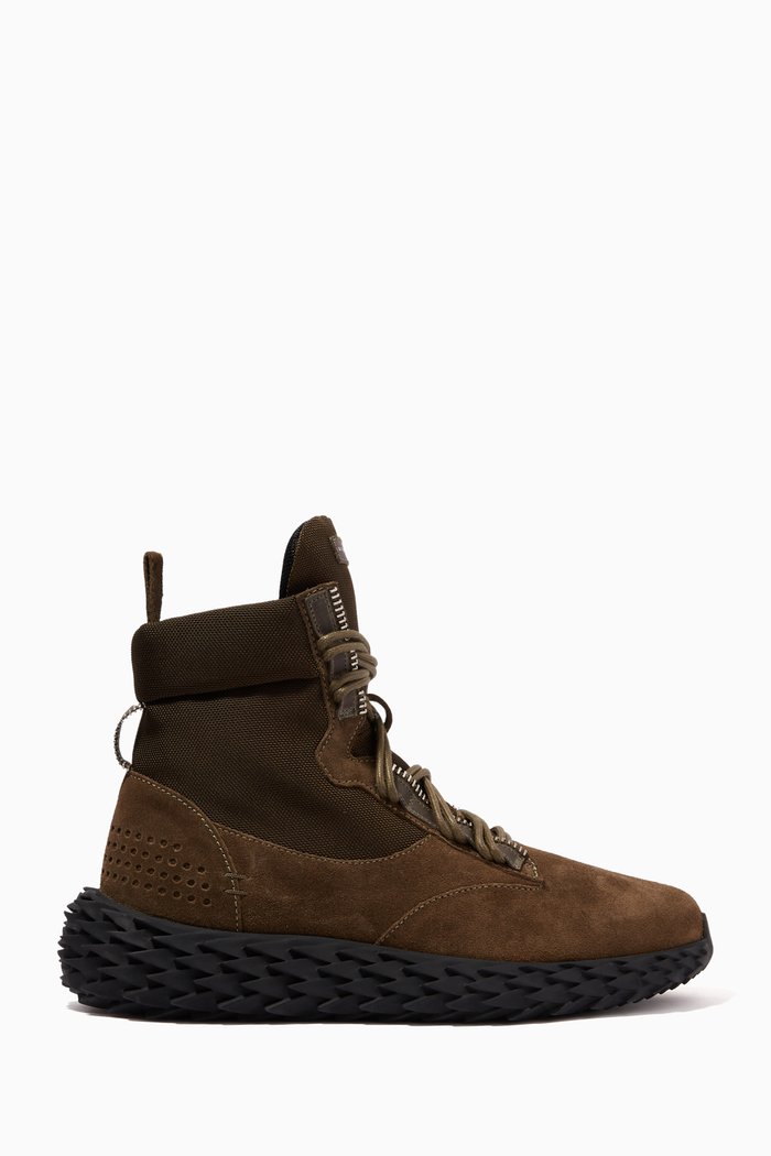 

Urchin High-Top Sneakers in Suede, Black