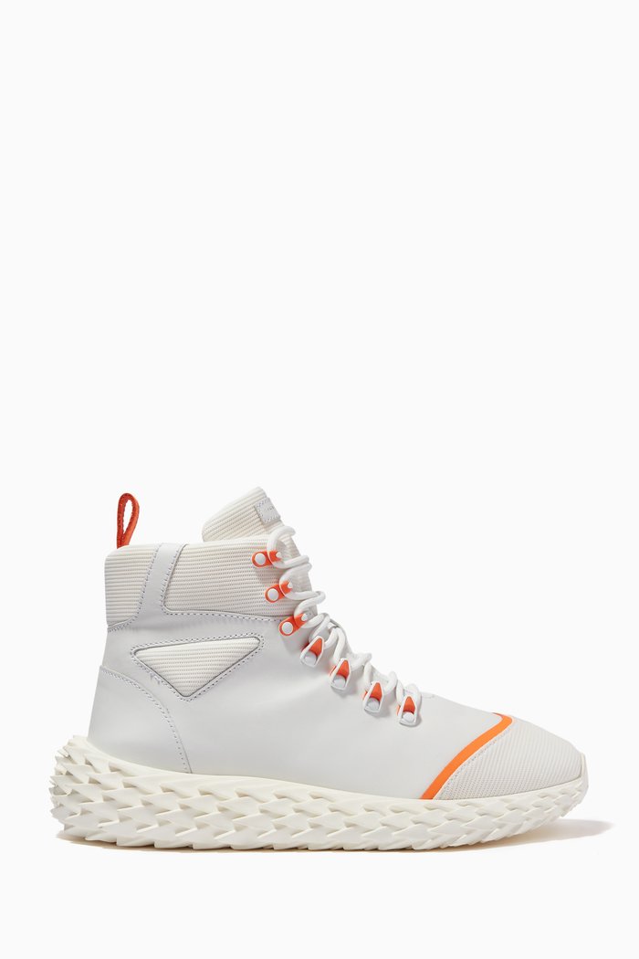 

Urchin High-Top Boots in Leather, White