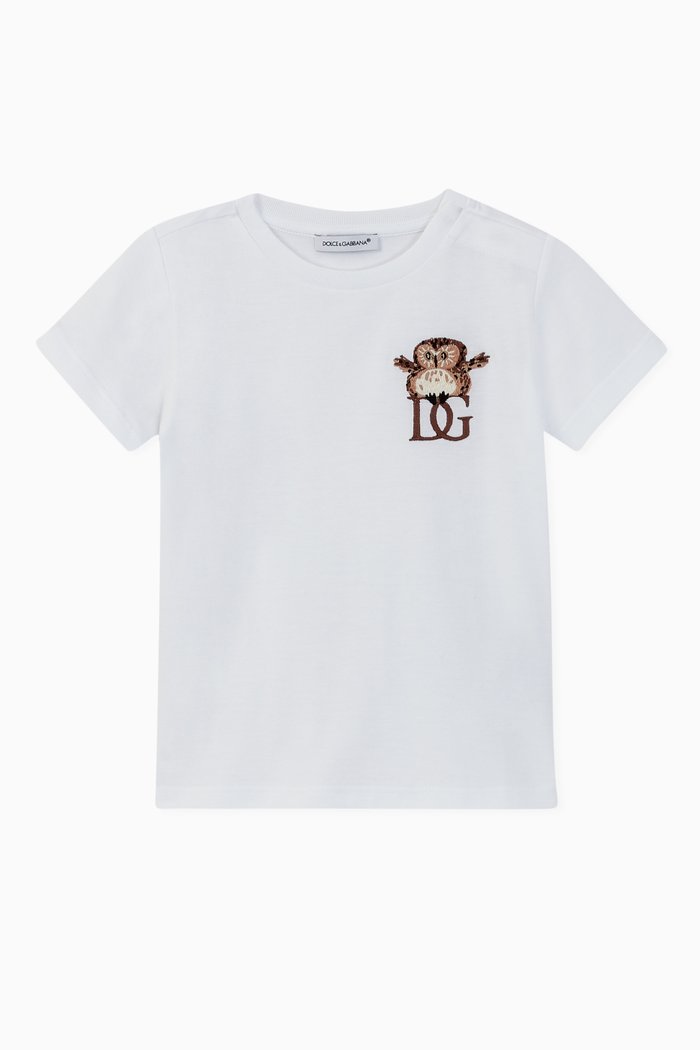 

Animal Cotton Jersey T-Shirt, White