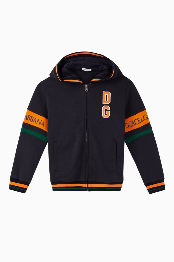 

DG Patch Jersey Hoodie, Blue