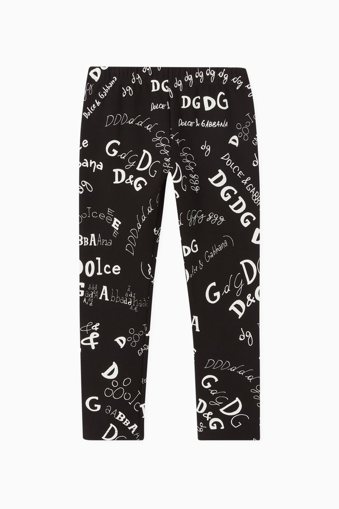 

Logo Lettering Leggings, Black