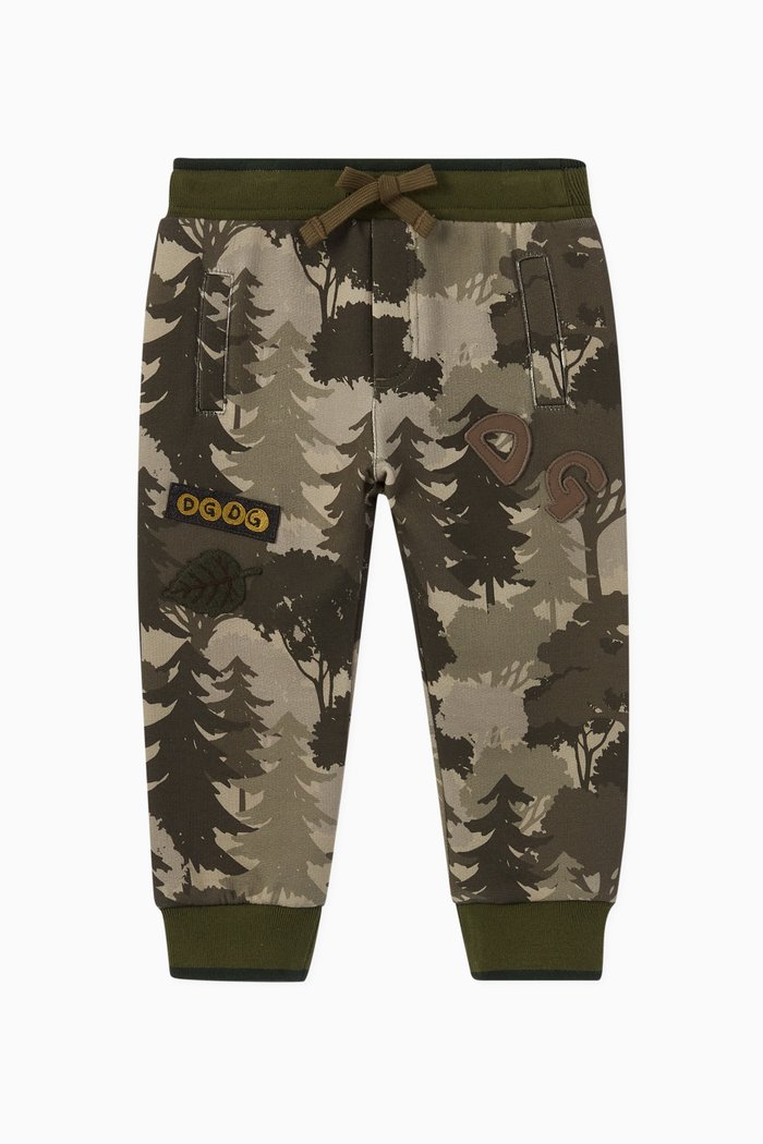 

Tree Graphic Sweatpants, Green