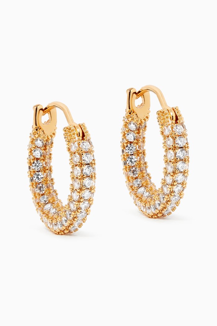 

Pavé Amalfi Huggies, Gold