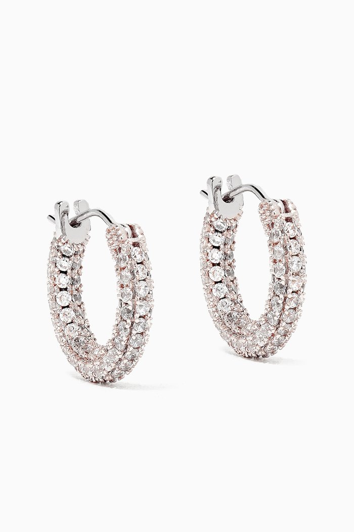 

Pavé Amalfi Huggies, Silver