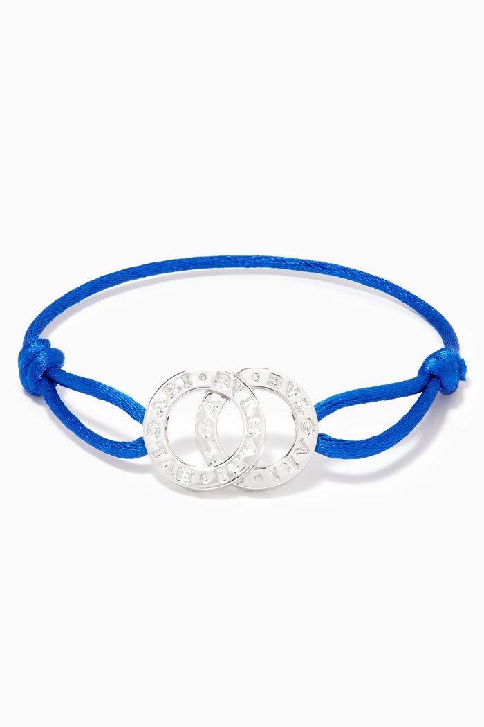 

BVLGARI BVLGARI Bracelet in Sterling Silver, Blue