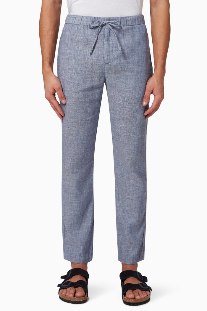

Oscar Chinos in Linen, Blue