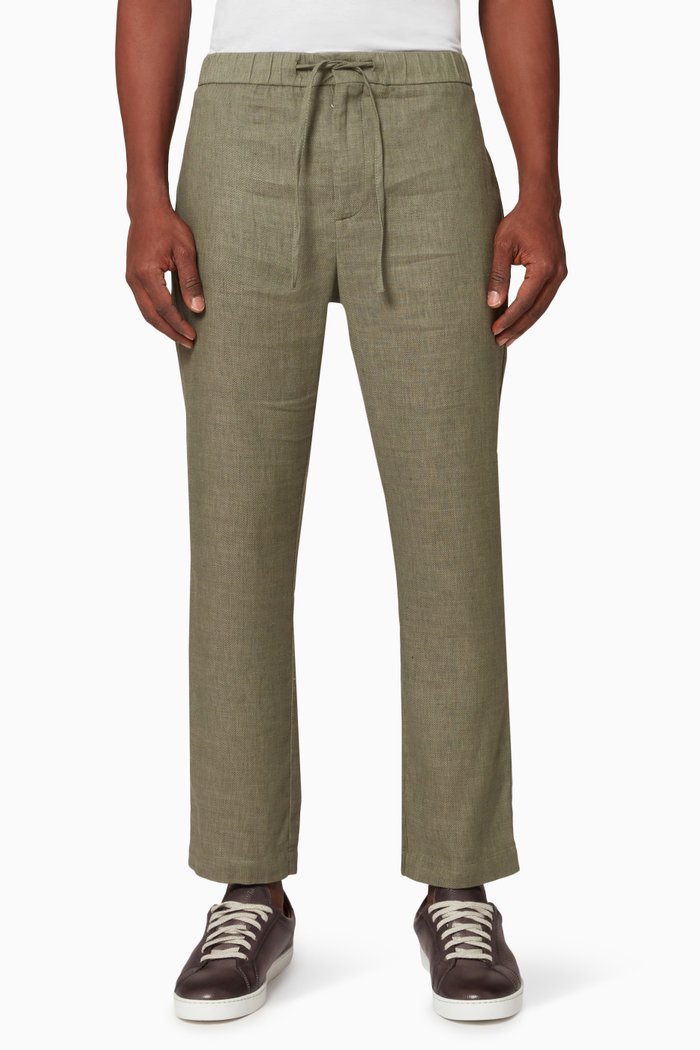 

Oscar Chinos in Linen, Green
