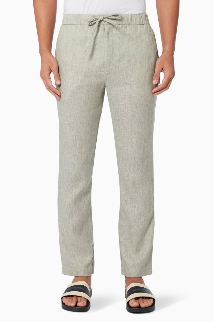 

Sport Chinos in Linen, Green