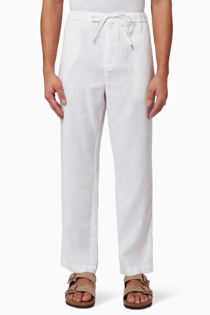

Oscar Chinos in Linen, White