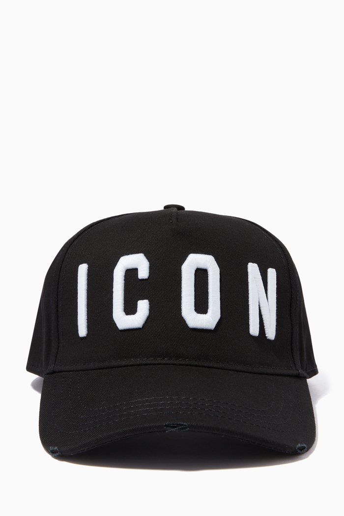

Icon Logo Cotton Cap, Black