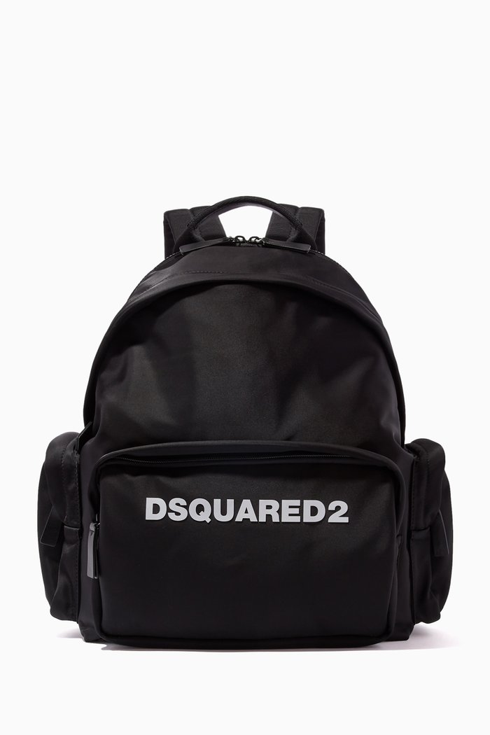 

Logo Backpack in Nylon, Black
