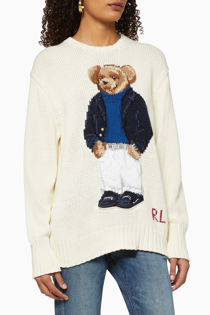 

Polo Bear Crewneck Sweater, Multicolour