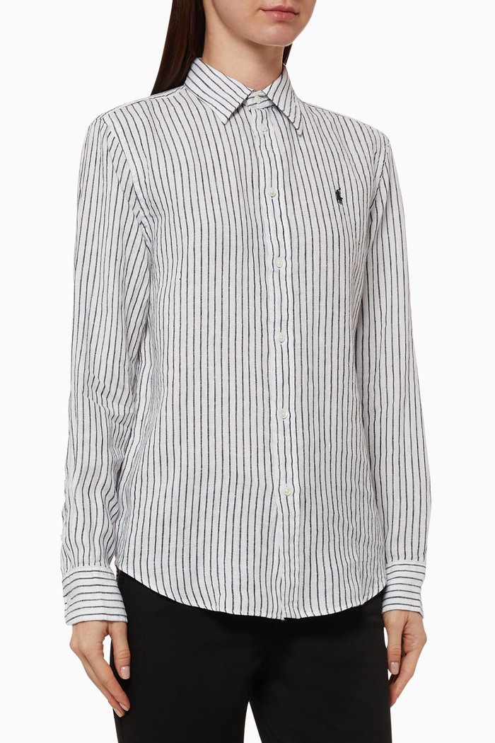 

Relaxed Fit Linen Shirt, Multicolour