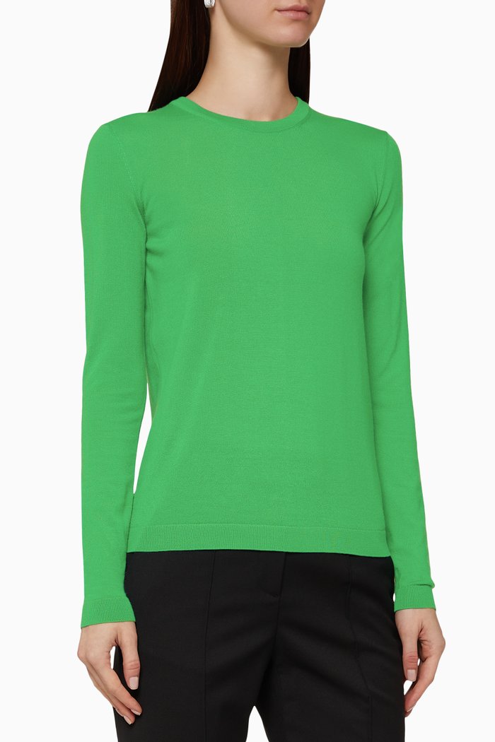 

Cashmere Crewneck Sweater, Green