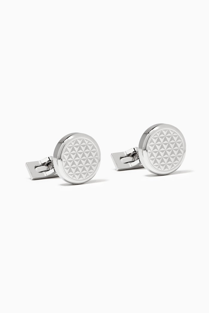 

Fire Head Cuff Links in Palladium, Silver