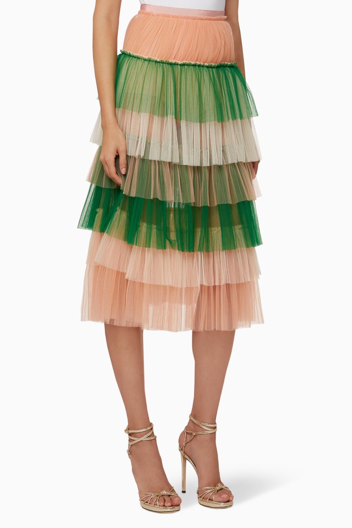 

Tulle Tiered Skirt, Pink