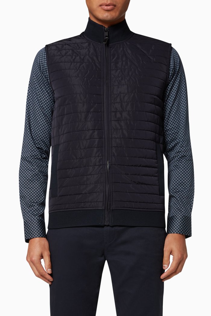 

Rapids Quilted Jersey Gilet, Blue