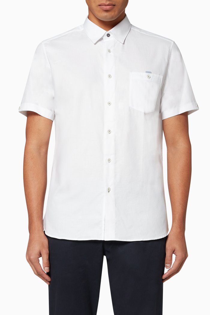 

Yesso Cotton Oxford Shirt, White