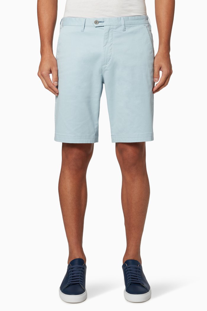 

Buenose Cotton Chino Shorts, Blue