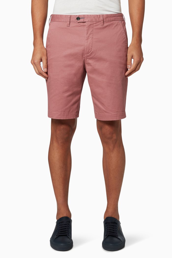 

Buenose Cotton Chino Shorts, Pink