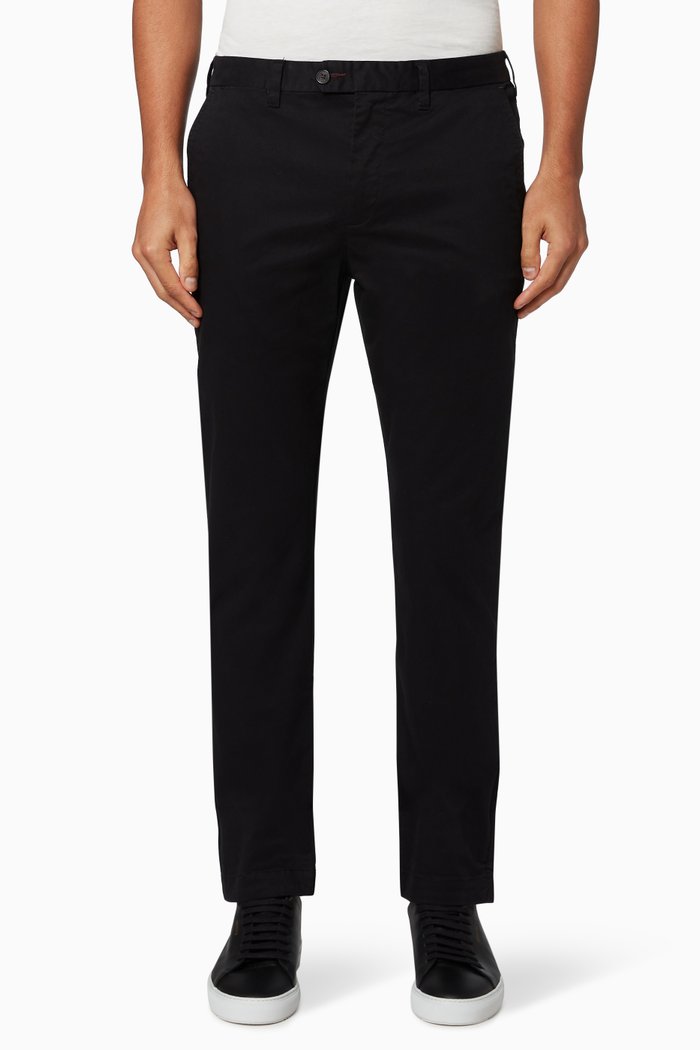 

Sincere Slim Fit Cotton Chinos, Black