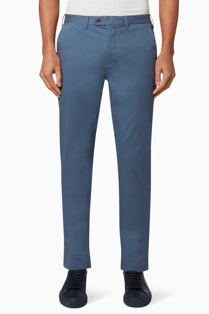 

Sincere Slim Fit Cotton Chinos, Blue