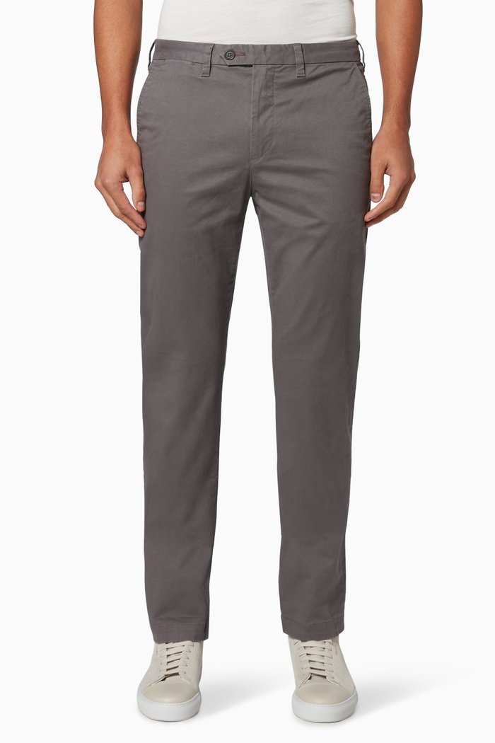 

Sincere Slim Fit Cotton Chinos, Grey