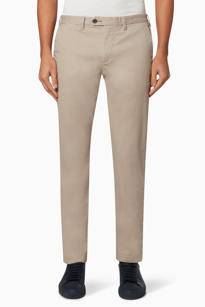 

Sincere Slim Fit Cotton Chinos, Multicolour