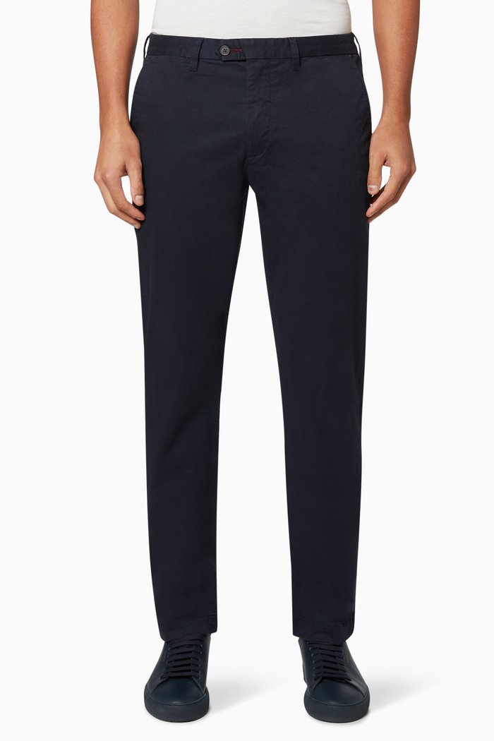 

Sincere Slim Fit Cotton Chinos, Blue