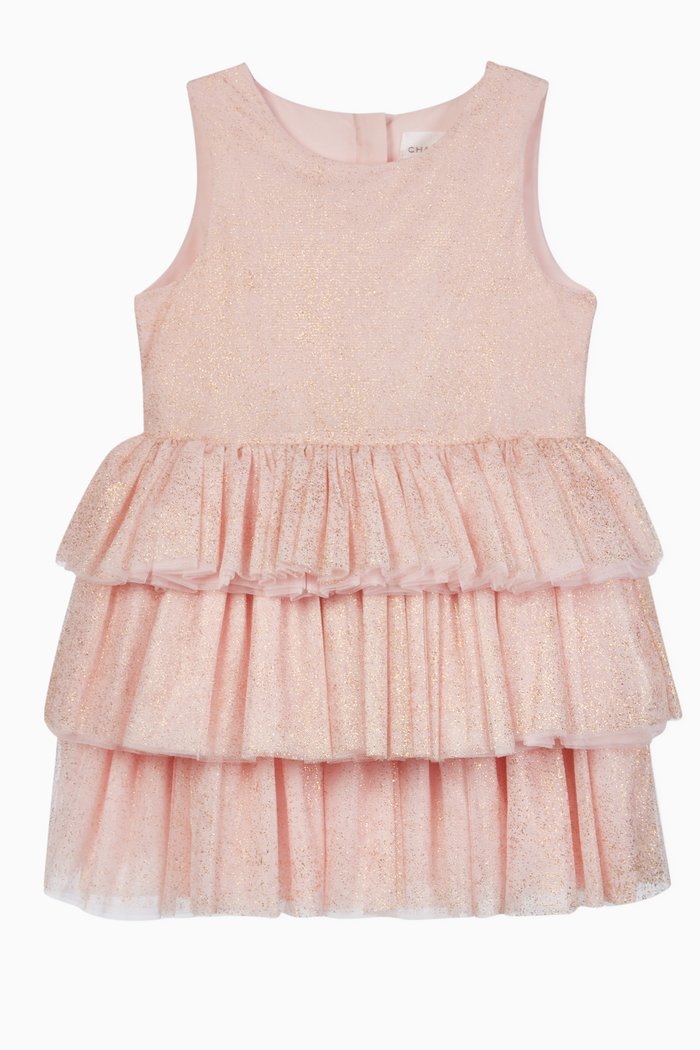 

Sprinkles Layered Tulle Dress, Neutral