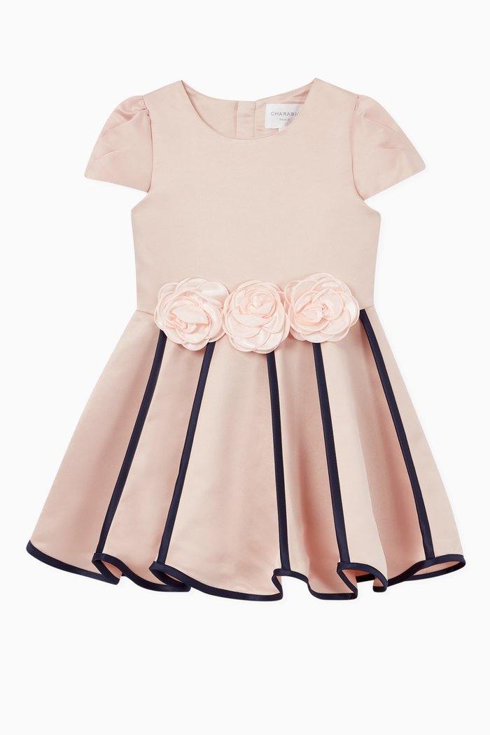

Floral Satin Dress, Pink