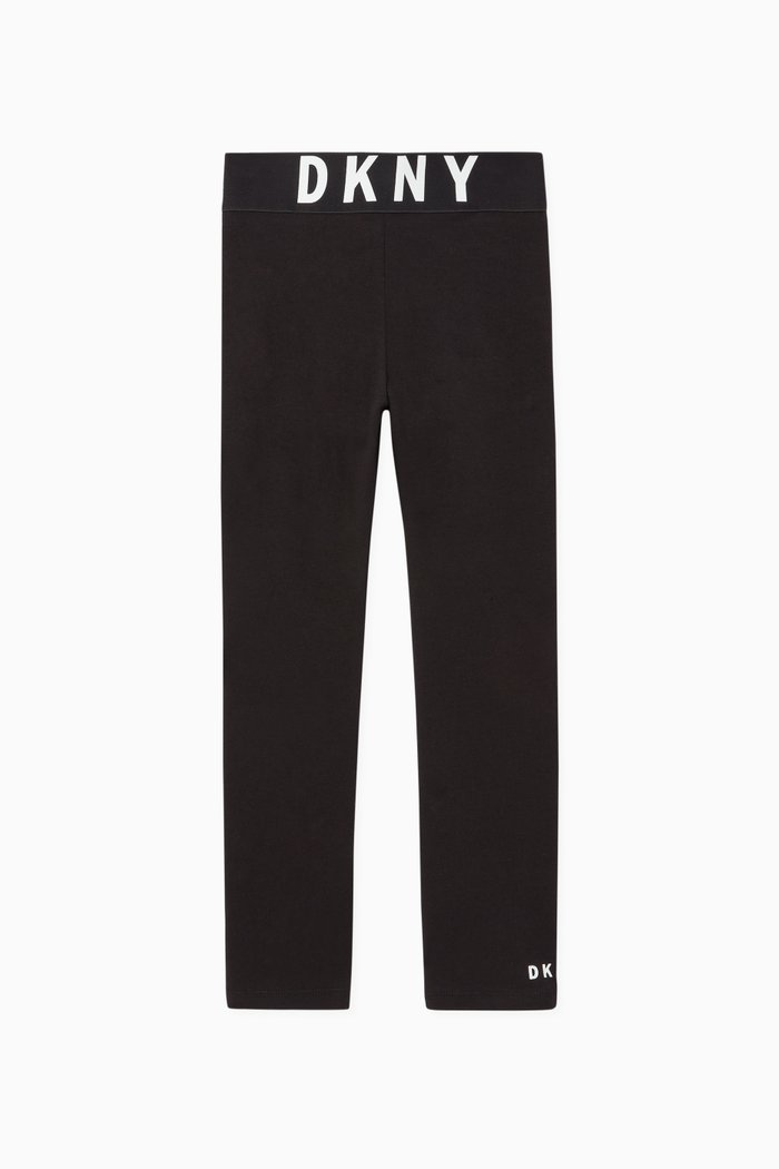 

Logo Print Leggings, Black