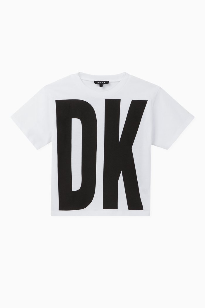 Logo Print Cotton T-Shirt, White