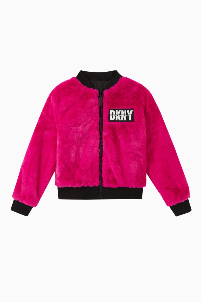 

Faux Fur Reversible Jacket, Pink