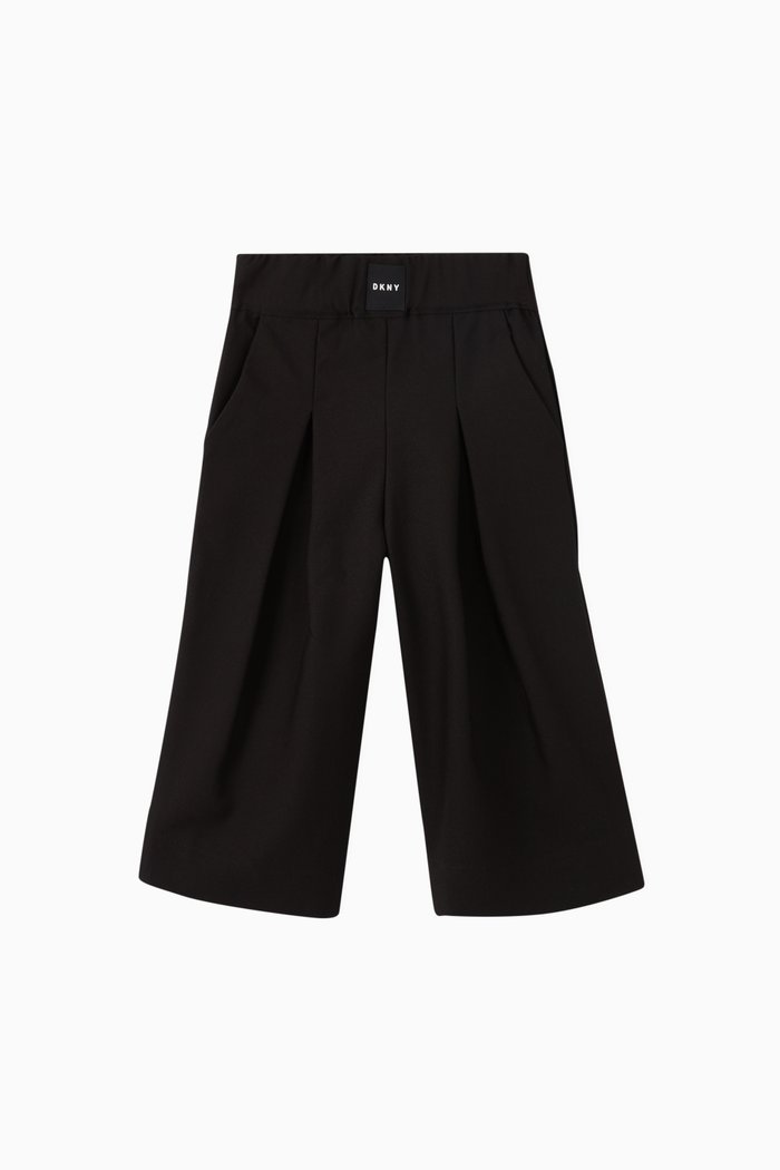 

Logo Patch Twill Pants, Black
