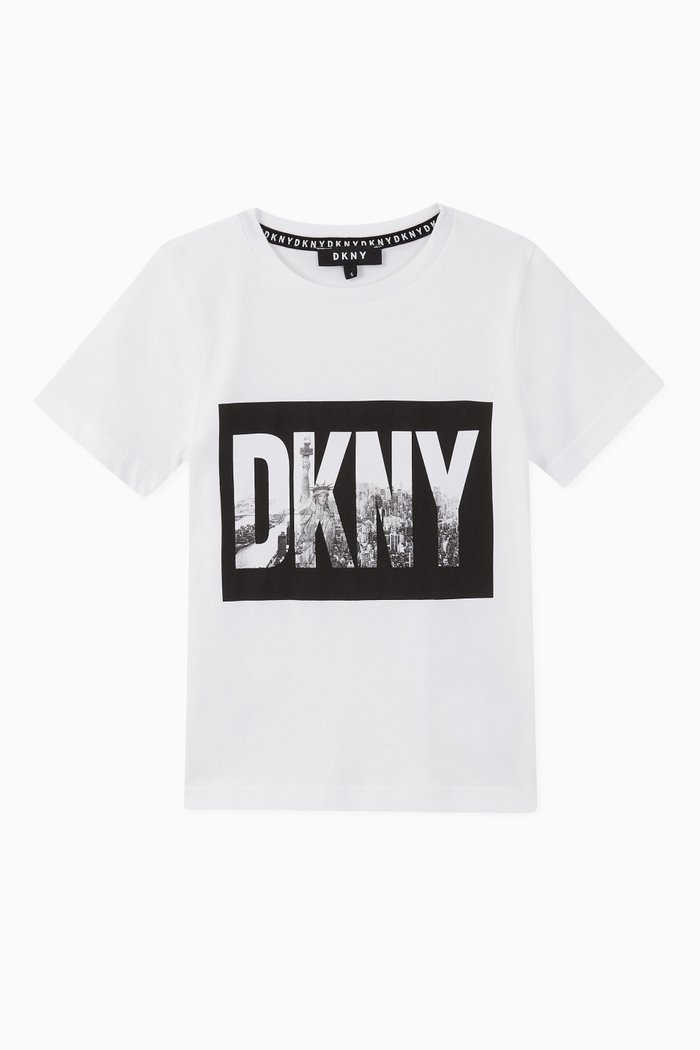 

Logo Skyline Cotton T-Shirt, White