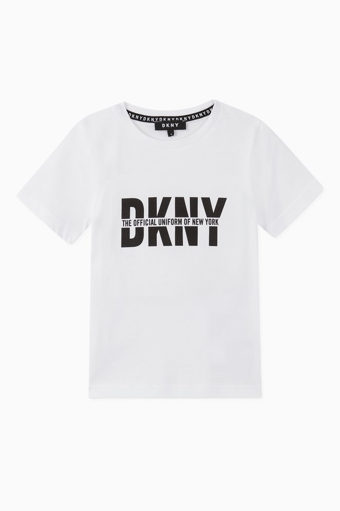 

Logo Text Cotton T-Shirt, White