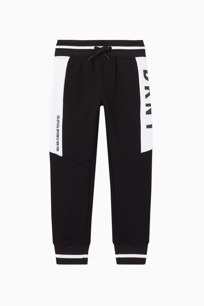 

Logo Panel Jersey Sweatpants, Black