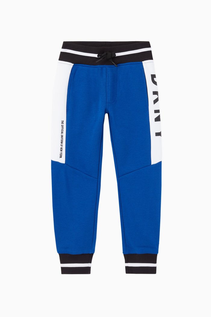 

Logo Panel Jersey Sweatpants, Blue