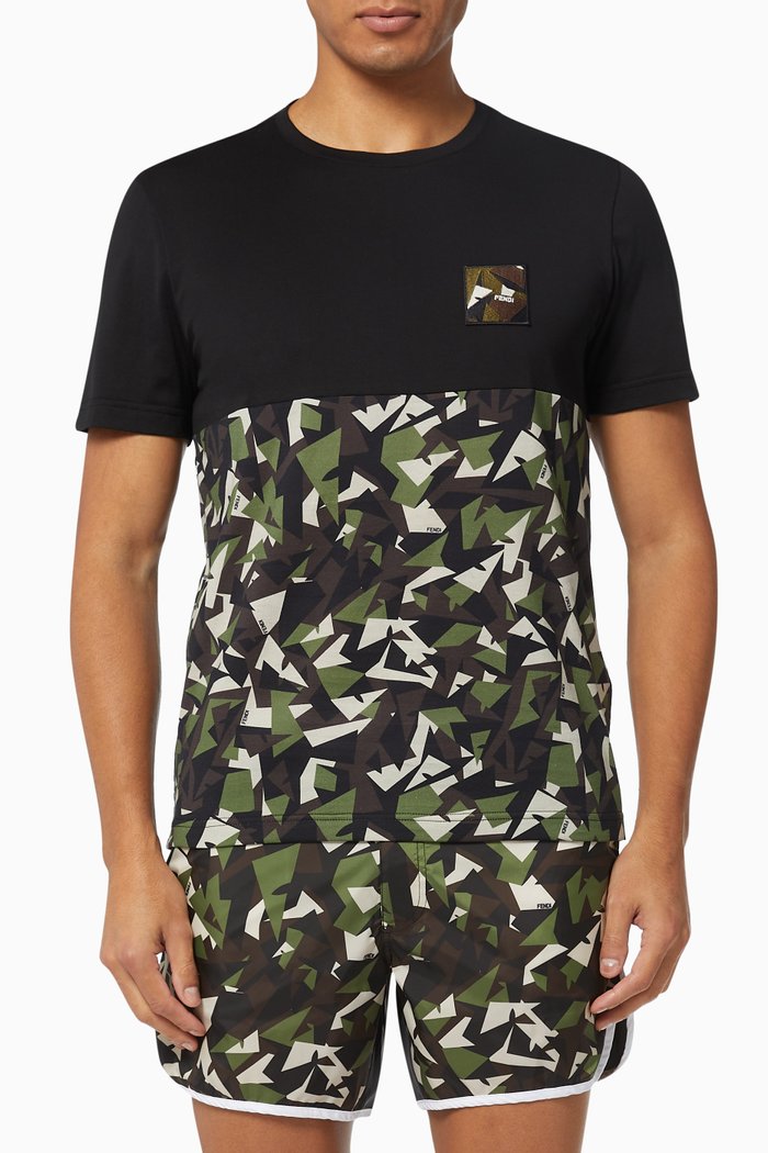 

Camouflage Bag Bugs Eyes T-Shirt, Multicolour