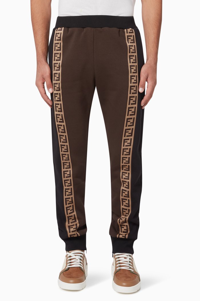 FF Ribbon Jersey Sweatpants, Black