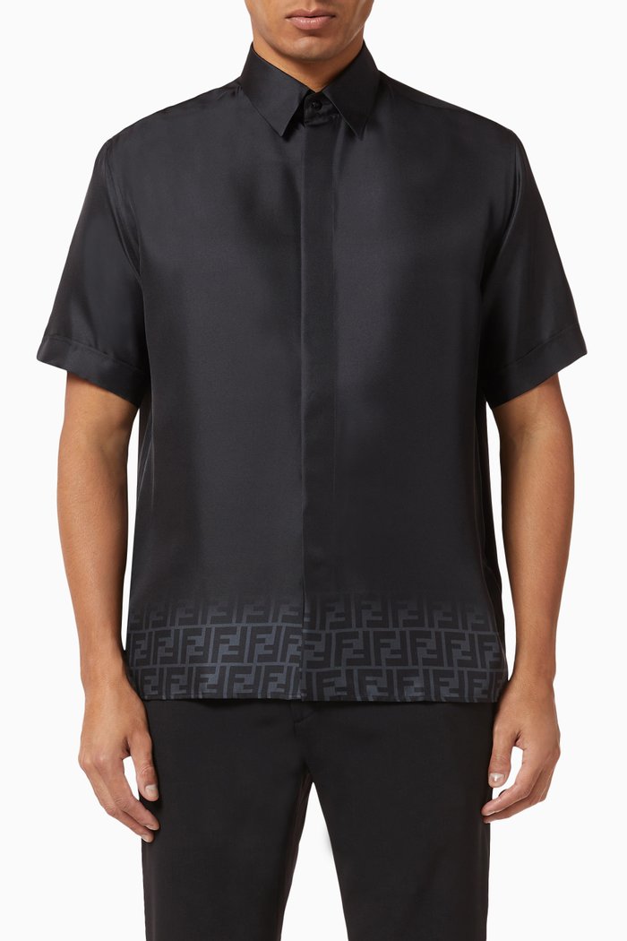 FF Silk Shirt, Black
