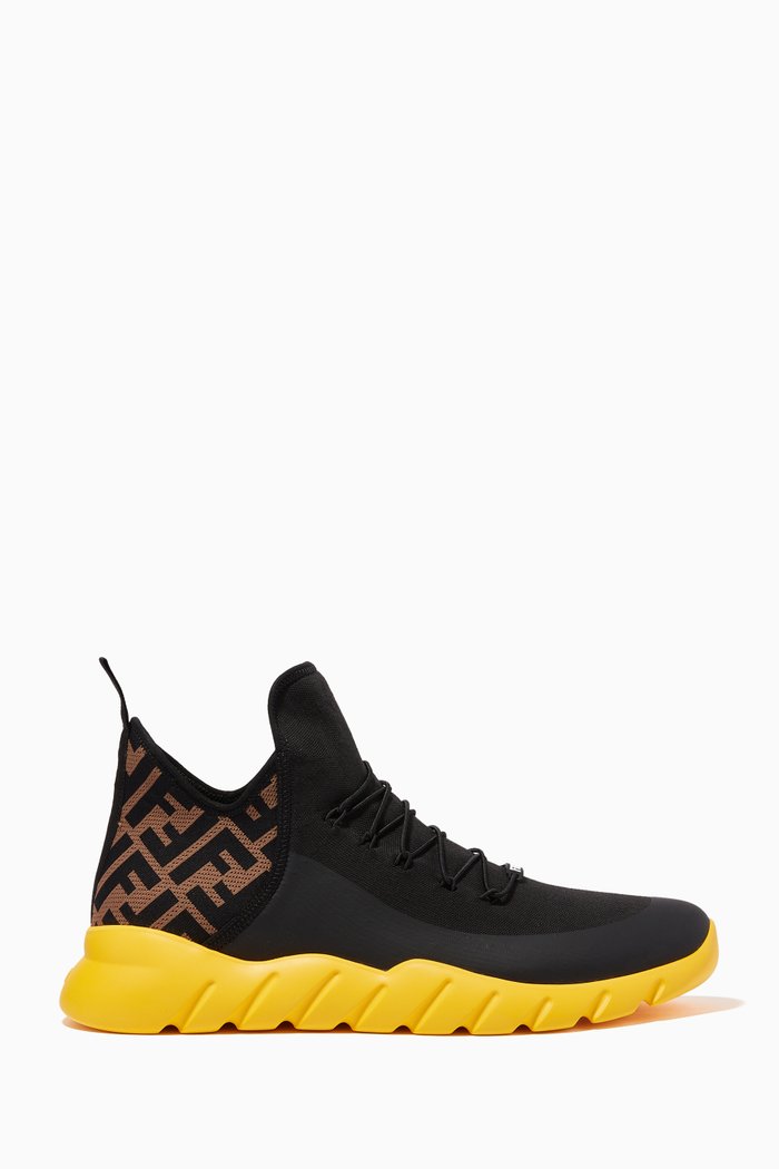 

FF Running Sneakers in Tech Mesh, Black