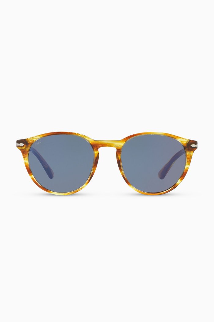 

PO3152S Sunglasses in Acetate, Brown